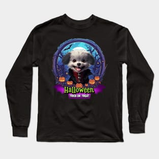 Spooky cute puppy Long Sleeve T-Shirt